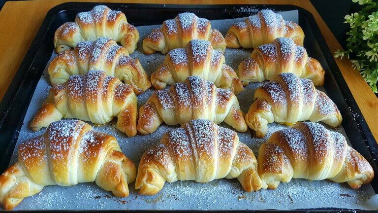 Jeśli masz 1 jajko, mleko i mąkę! przygotuj te CROISSANTY w prosty i super smac